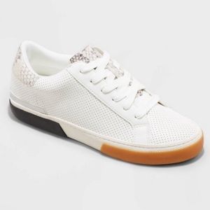 New with tags: A New Day Maddison sneakers snake print accent white padded 8.5
